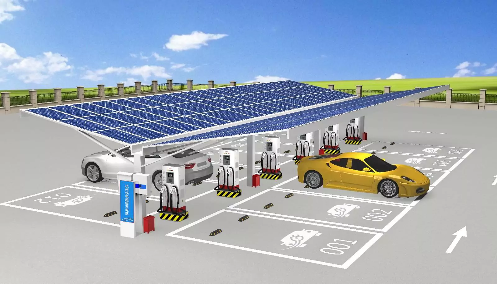 Smart Battery Storage in Solar EV Stations for Grid Stabilit