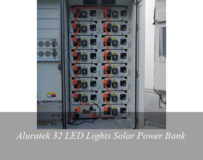 Aluratek 32 LED Lights Solar Power Bank