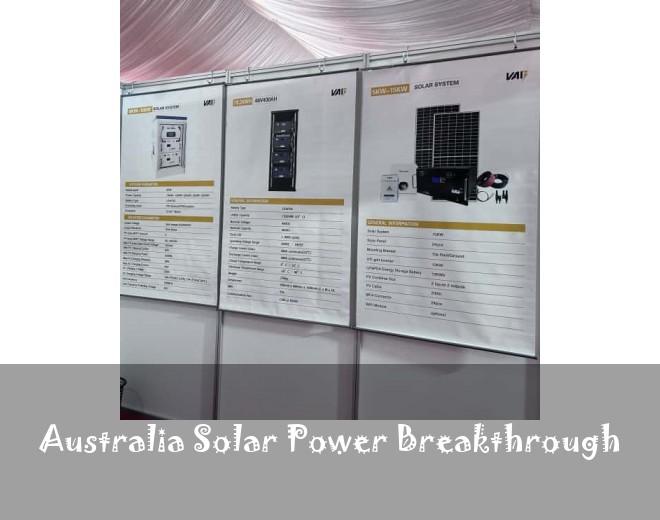 Australia Solar Power Breakthrough