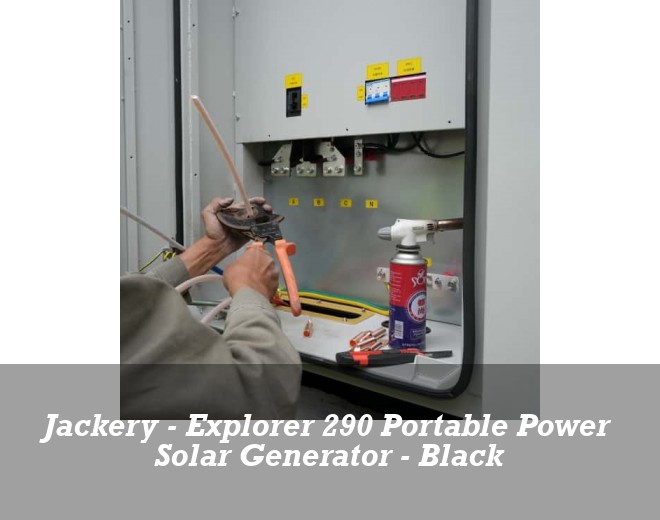 Jackery - Explorer 290 Portable Power Solar Generator - Black