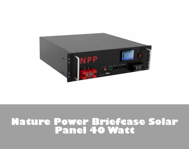 Nature Power Briefcase Solar Panel 40 Watt